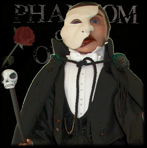Erik, Phantom of the Opera Doll, handmade by Leigh Allan